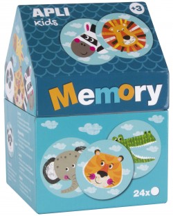 Мемори игра APLI Kids - Животни в къщичка