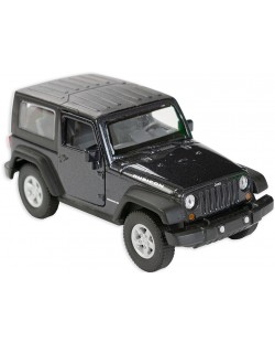 Метална количка Toi Toys Welly - Jeep Wrangler, черна
