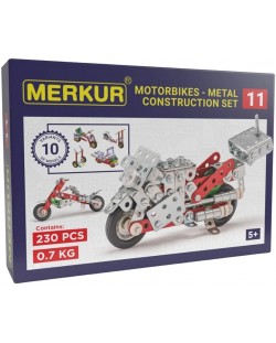 Метален конструктор 10 в 1 Merkur - Мотори, 230 части