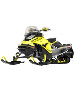 Метална играчка Newray - Снегоход Can-Am Ski-Doo MXZ XRS, 1:20, жълт