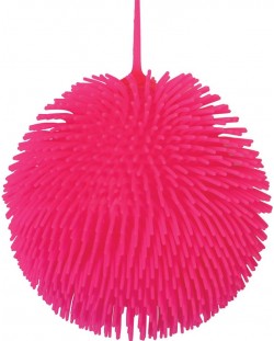 Мека топка с ресни TToys - Розова, 23 cm