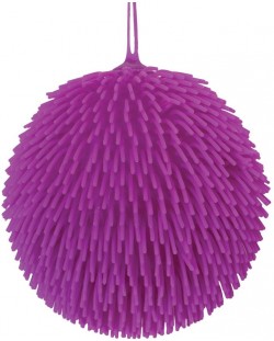 Мека топка с ресни TToys - Лилава, 23 cm