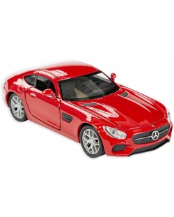 Метална количка Toi Toys Welly - Mercedes AMG, червена