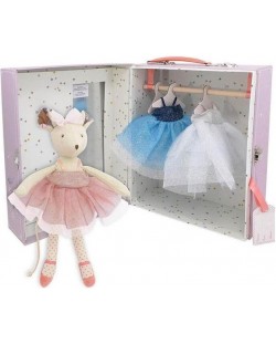 Мека кукла Moulin Roty - Мишле балерина с куфар