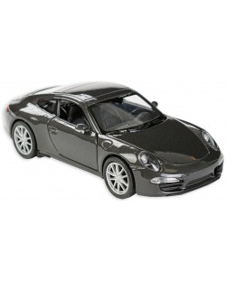 Метална количка Toi Toys Welly - Porsche Carrera, тъмносива