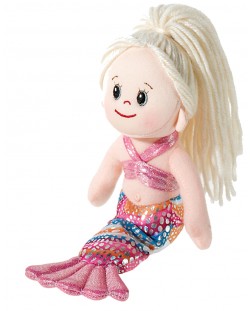 Мека кукла Heunec Poupetta - Малката русалка, с руса коса, 23 cm