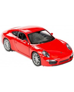 Метална количка Toi Toys Welly - Porsche Carrera, червена