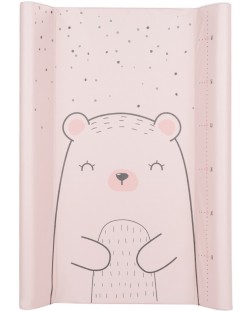 Мека подложка за повиване KikkaBoo - Bear with me, Pink, 80 x 50 cm