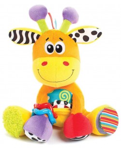 Мека играчка Playgro - Активен жираф, за гушкане, 30 cm