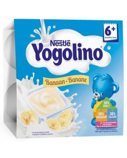 Млечен десерт Nestle Yogolino - Банан, 4 броя, 100 g