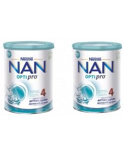 Млечна напитка на прах Nestle Nan - Optipro 4, 2 х 800 g