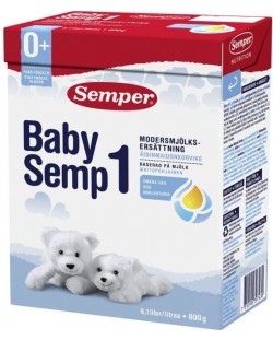 Мляко за кърмачета Semper BabySemp 1, 800 g