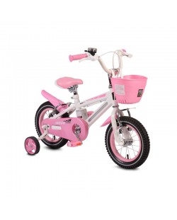 Moni Детски велосипед 12 със светеща рамка 1290 Розов