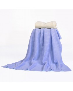 Moni Бебешко одеяло от акрил 90 х 100 см Синьо