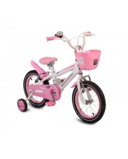 Moni Детски велосипед 14 със светеща рамка 1490 Розов