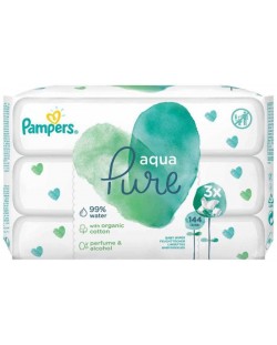 Мокри кърпички Pampers Aqua - 144 броя