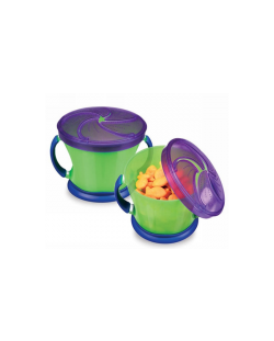 Чашка за храна Munchkin - С капаче, зелена