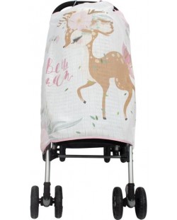 Муселиново покривало за детска количка с 3D принт Sevi Baby - Сърничка