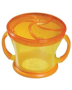 Чашка за храна Munchkin - С капаче, оранжева
