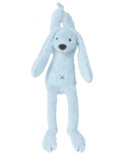 Музикална играчка Happy Horse - Зайчето Richie, синя, 34 cm