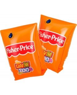 Надуваеми раменки Fisher Price - Оранжеви, 18 x 18 cm