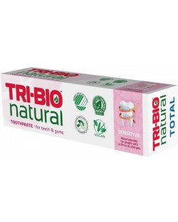 Натурална еко паста за зъби Tri-Bio - Sensitive, 75 ml