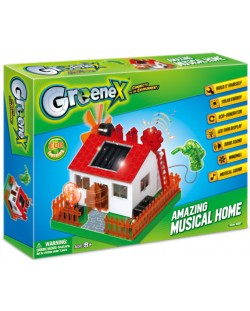 Научен STEM комплект Amazing Toys Greenex - Музикална къща със соларна батерия