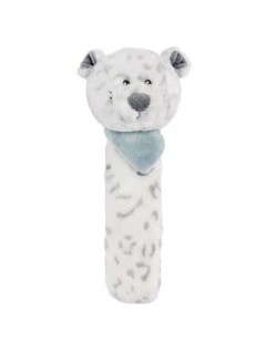 Nattou Мека играчка със свирка снежен леопард Lea