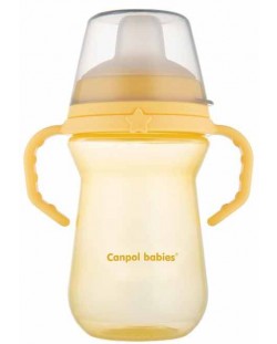 Неразливаща се чаша Canpol - 250  ml, жълта
