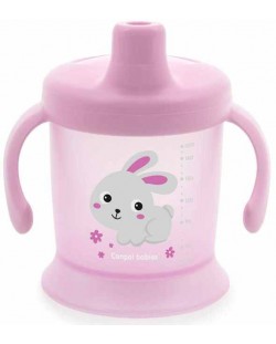 Неразливаща се чаша Canpol - Bunny and Company, 200 ml, розова
