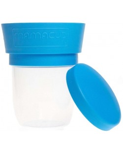 Неразливаща се чаша за снакс Mamacup - Синя, 400 ml