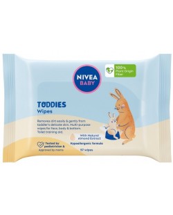 Nivea Baby Мокри кърпички Toddies, 57 броя