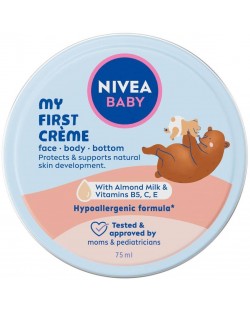 Nivea Baby Бебешки крем за лице и тяло My First Creme, 75 ml