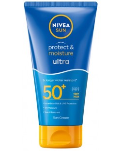Nivea Sun Слънцезащитен лосион Protect & Moisture Ultra, SPF 50+, 150 ml
