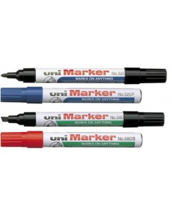 Перманентен маркер Uniball на маслена основа – Зелен