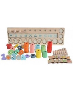 Образователен дървен комплект за броене Moni Toys 