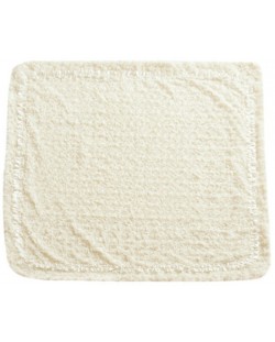 Бебешко плюшено одеяло EKO - Рози, екрю, 80 x 90 cm