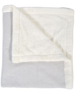 Одеяло Cangaroo - Pom Pom, 100 x 85 cm, сиво