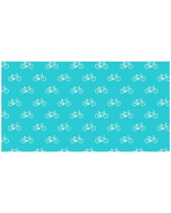 Опаковъчна хартия Apli - Синя, Колело, 200 х 70 см, 55 гр