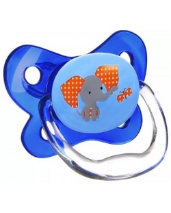 Ортодонтска залъгалка Dr. Brown`s - Пеперуда, 6m+, синя