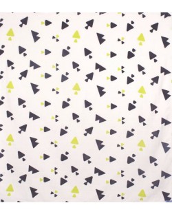 Органична муселинова пелена Sevi Baby - 120 x 100 cm, триъгълници