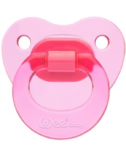 Ортодонтна залъгалка Wee Baby Candy,  6-18 месеца, розова
