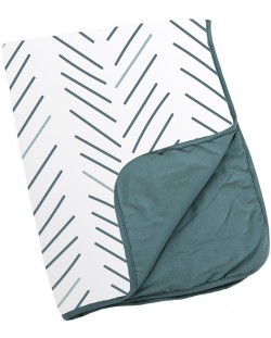 Памучно одеяло Doomoo Dream - Ethnic, зелено, 75 x 100