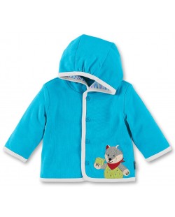 Памучно бебешко палтенце Sterntaler - С вълк, 56 cm, 3-4 месеца