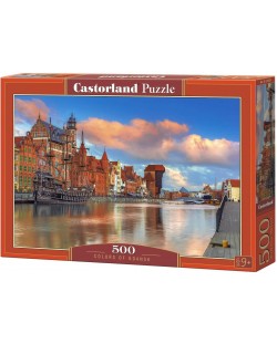 Пъзел Castorland от 500 части - Цветовете на Гданск