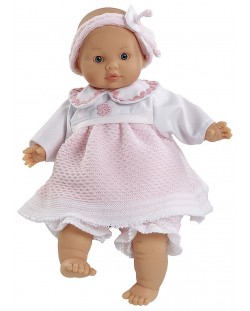 Кукла-бебе Paola Reina Andy Primavera - Амели, с розова дрешка, 32 cm