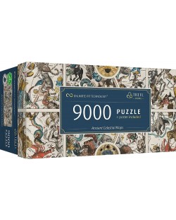 Панорамен пъзел Trefl от 9000 части - Антични небесни карти