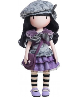 Кукла Paola Reina Gorjuss - Little Violet, с плетена рокля в лилаво, 32 cm