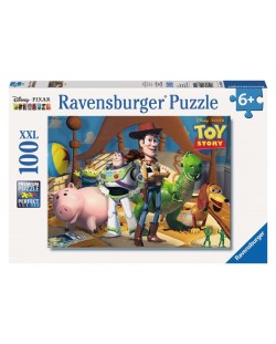 Пъзел Ravensburger 100 части - Disney Pixar: Играта на играчките