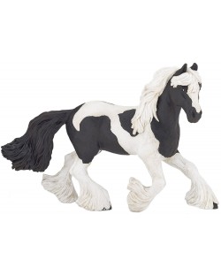 Фигурка Papo Horses, foals and ponies – Черно-бял кон